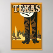 Vintag Texas Cowboy Poster (Vorne)