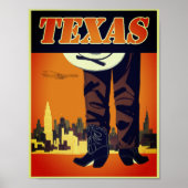 Vintag Texas Cowboy Poster (Vorne)