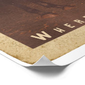 Vintag Texas Cowboy Poster (Ecke)