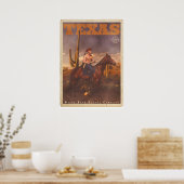 Vintag Texas Cowboy Poster (Küche)