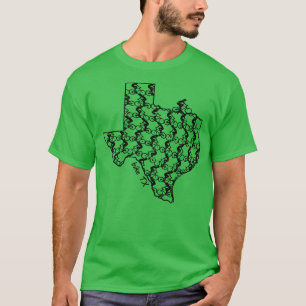 Vintag Texas Cycling Staat Bike TX Bike Ri T-Shirt