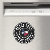 Vintag Texas geboren - Texas stolz Magnet (In Situ (Geschirrspüler))