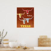 Vintag Texas Poster (Küche)