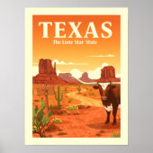 Vintag Texas Poster (Vorne)