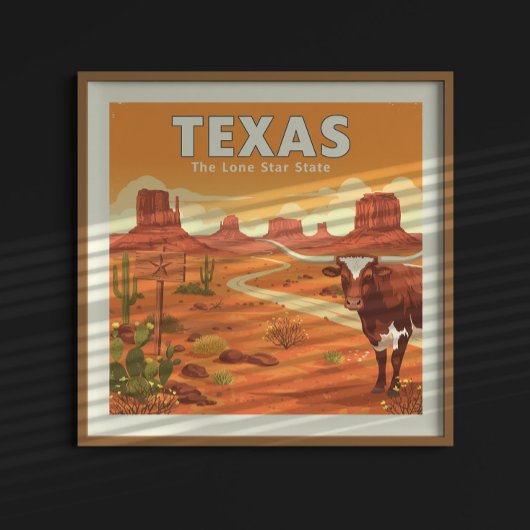 Vintag Texas Poster