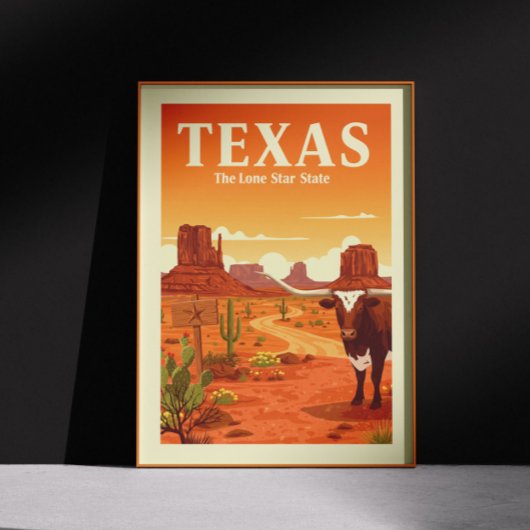 Vintag Texas Poster