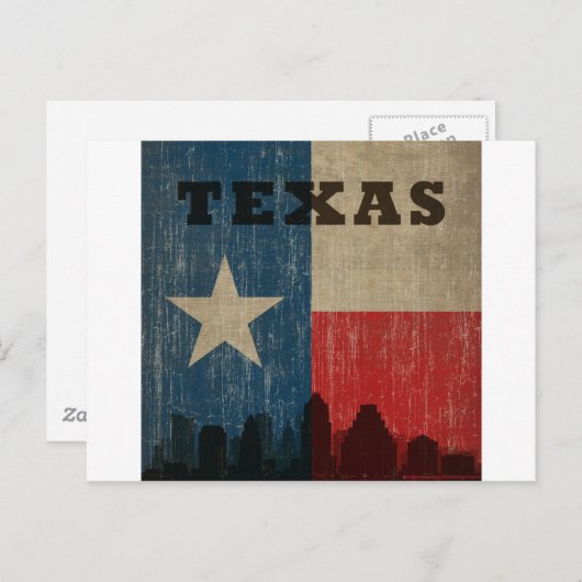 Vintag Texas Postkarte (Vorne/Hinten)