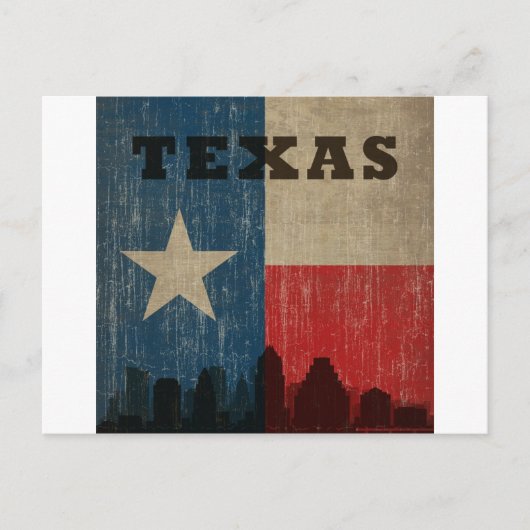 Vintag Texas Postkarte (Vorderseite)