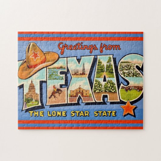Vintag Texas Puzzle (Horizontal)