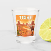 Vintag Texas Schnapsglas (Vorderseite)