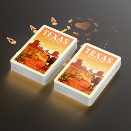 Vintag Texas Spielkarten