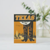 Vintag Texas Travel Postkarte (Stehend Vorderseite)