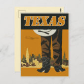 Vintag Texas Travel Postkarte (Vorne/Hinten)