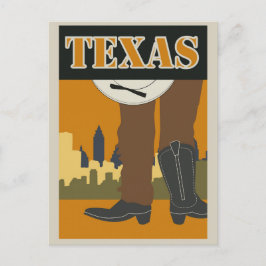 Vintag Texas USA Travel Poster Postkarte