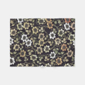 Vintag texturierte Anemone Floral Hintergrund | Fleecedecke (Vorderseite (Horizontal))