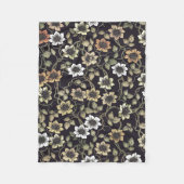 Vintag texturierte Anemone Floral Hintergrund | Fleecedecke (Vorderseite)