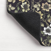 Vintag texturierte Anemone Floral Hintergrund | Mousepad (Ecke)