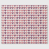 Vintag texturierte Herz Geschenkwrap Geschenkpapier (Flach)