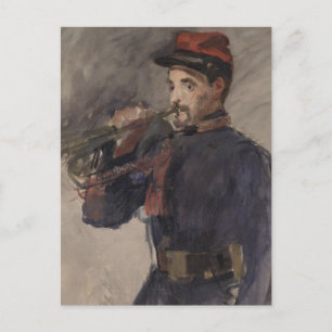 Vintag The Bugler von Edouard Manet Postkarte