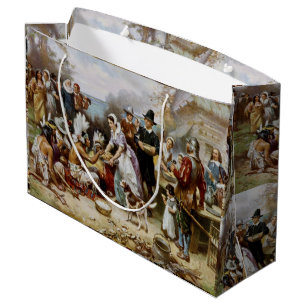 Vintag The First Erntedank 1621 Jean Ferris Große Geschenktüte