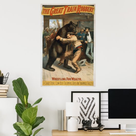 Vintag The Great Train Robbery Poster (Heimbüro)