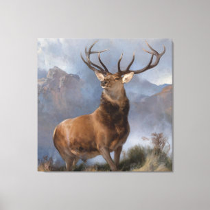 Vintag The Monarch of the Glen von Edwin Landseer Leinwanddruck