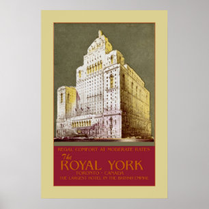 Vintag The Royal York Hotel Toronto Poster