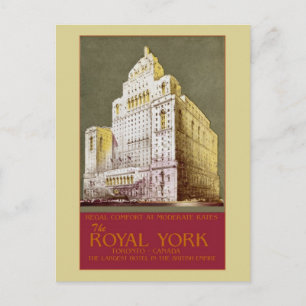 Vintag The Royal York Hotel Toronto Postkarte