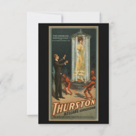 Vintag "The Whirling Crystal Cage" Dankeskarte