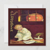 Vintag Thrilling Halloween Einladung (Vorderseite)