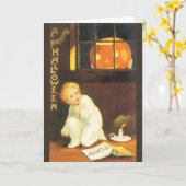 Vintag Thrilling Halloween von Ellen Clapsaddle Karte (Gelbe Blume)