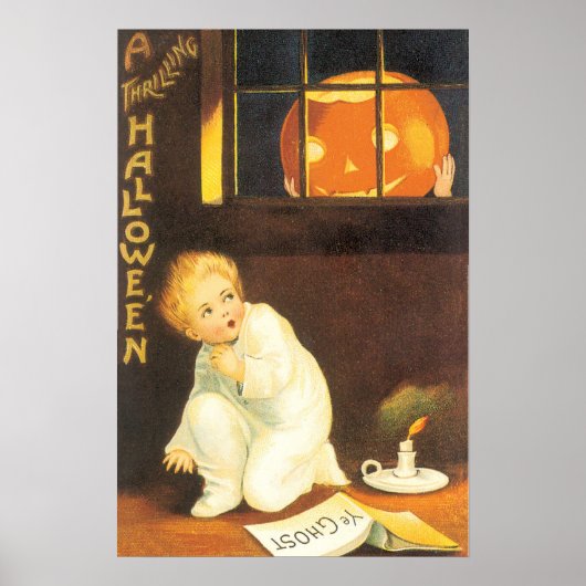 Vintag Thrilling Halloween von Ellen Clapsaddle Poster (Vorne)