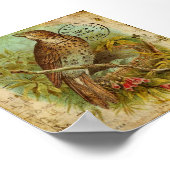 Vintag Thrush Poster (Ecke)