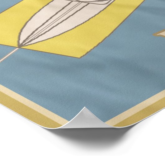 Vintag Thunderboat Regatta Poster (Ecke)