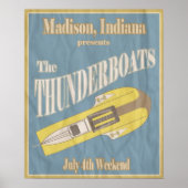Vintag Thunderboat Regatta Poster (Vorne)