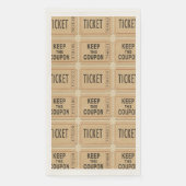 Vintag Ticket Guest Towel Napkins Serviette (Vorderseite)