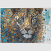 Vintag Tiger Decoupage Seidenpapier (Vorderseite)