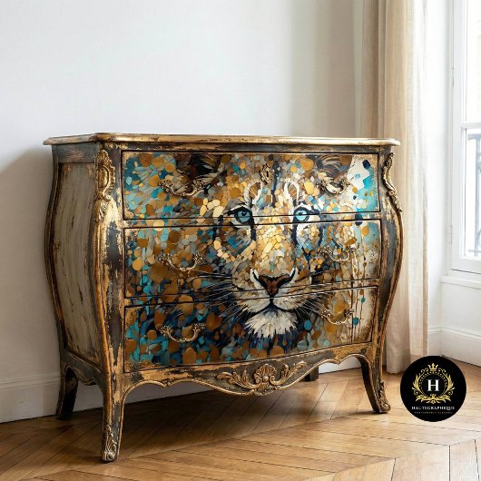 Vintag Tiger Decoupage Seidenpapier