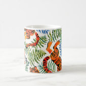 Vintag Tiger Dschungel Wasserfarbe Kaffeetasse (Mittel)