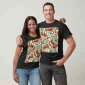 Vintag Tiger Dschungel Wasserfarbe T-Shirt (Unisex)