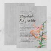 Vintag Tiger Lily Bridal Dusche Einladungen (Vorne/Hinten)