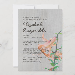 Vintag Tiger Lily Bridal Dusche Einladungen