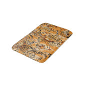 Vintag Tiger Safari Wildlife Pattern Badematte (Schrägansicht)