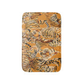 Vintag Tiger Safari Wildlife Pattern Badematte (Vorderseite Vertikal)