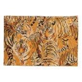 Vintag Tiger Safari Wildlife Pattern Kissenbezug (Rückseite)