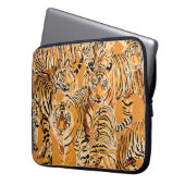 Vintag Tiger Safari Wildlife Pattern Laptopschutzhülle (Vorderseite Links)