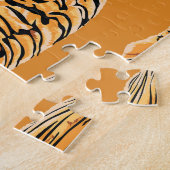 Vintag Tiger Safari Wildlife Pattern Puzzle (Seite)