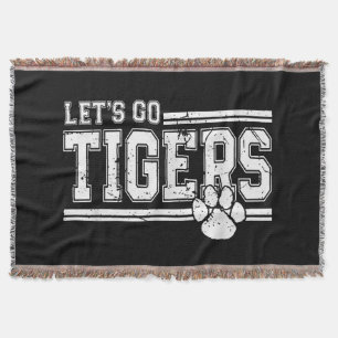 Vintag Tigers School Sports Name Retro Decke