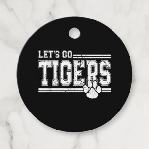 Vintag Tigers School Sports Name Retro Geschenkanhänger
