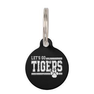 Vintag Tigers School Sports Name Retro Haustiermarke